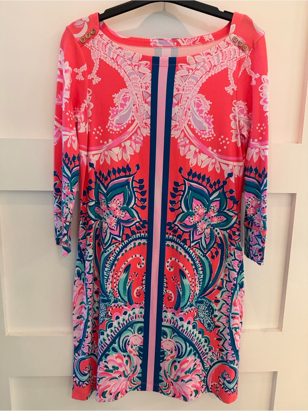 Lilly Pulitzer UPF 50+ Sophie Dress Tangerine Dream Paisley Dress Size Small